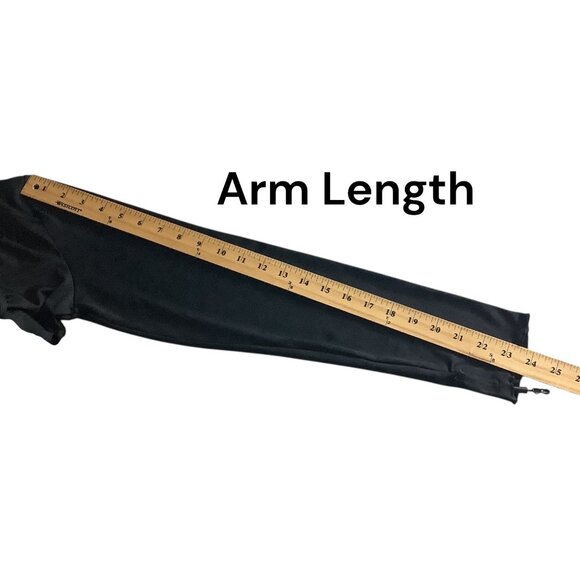 Calvin Klein Performance Quick Dry Womens Black Hooded Long Sleeve Ruched Top M - Picture 11 of 16